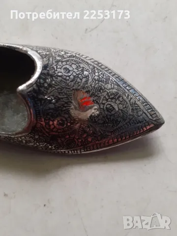 Индийски джобен пепелник от неръждаема стомана, снимка 3 - Декорация за дома - 49219709