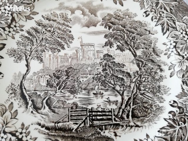 Винтидж английска чиния от Железен камък, снимка 6 - Чинии - 36979347