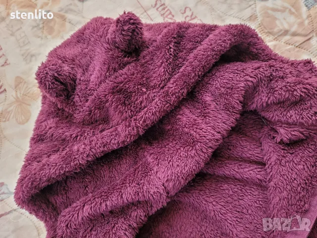 Пухен суитчър с качулка с уши р-р 146/152, снимка 4 - Детски анцузи и суичери - 49335726