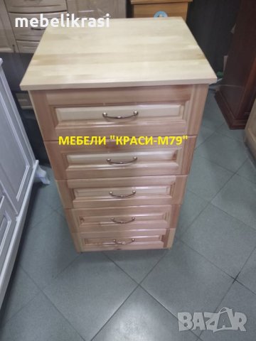 Скрин -МАСИВ с размери 50/50/100см. с 5 чекмеджета., снимка 3 - Скринове - 16973140