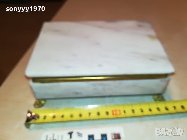 МРАМОРНА КУТИЯ С ОБКОВ 1101231100, снимка 15 - Антикварни и старинни предмети - 39263979