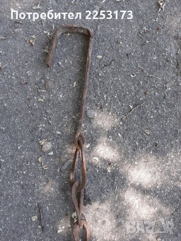 Стара верига 160см за огнище, снимка 3 - Декорация за дома - 36821120