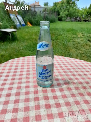 Стара бутилка SCHWEPPES,ШВЕПС БИТЕР ЛИМОН