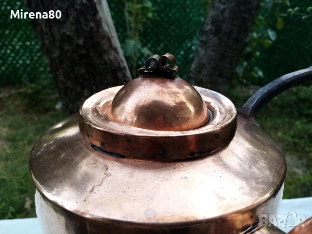 Винтидж меден чайник, снимка 4 - Антикварни и старинни предмети - 51629469