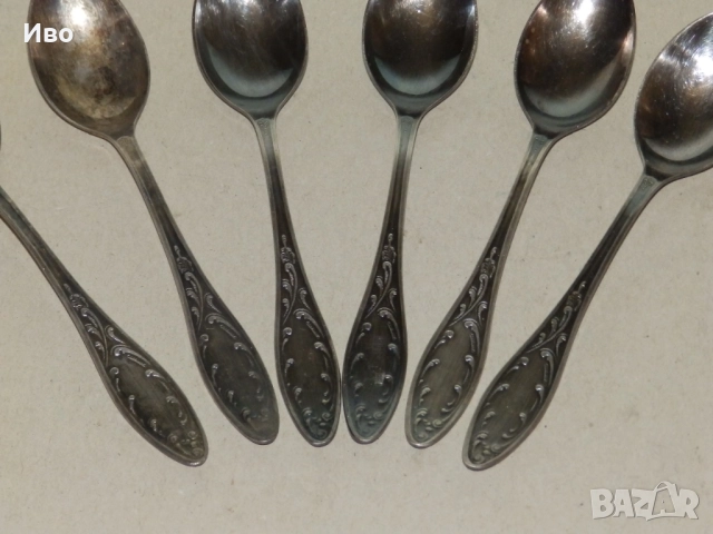 Посребрени чаени лъжички, снимка 3 - Прибори за хранене, готвене и сервиране - 52921086