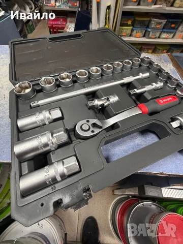 Wurth RED STRIPE гедоре 3/8 24 части, снимка 3 - Гедорета - 52084993