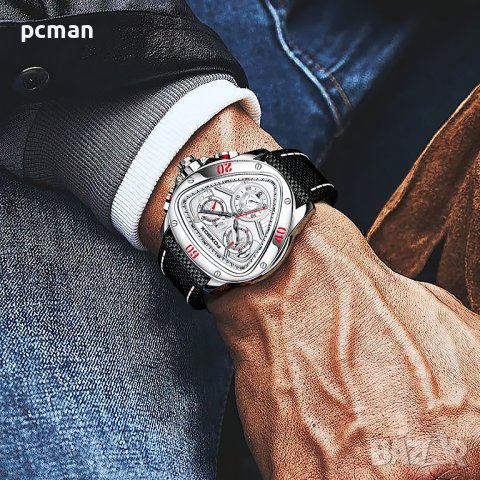 Foxbox Silver 0026 луксозен мъжки кварцов часовник, снимка 4 - Мъжки - 40268099