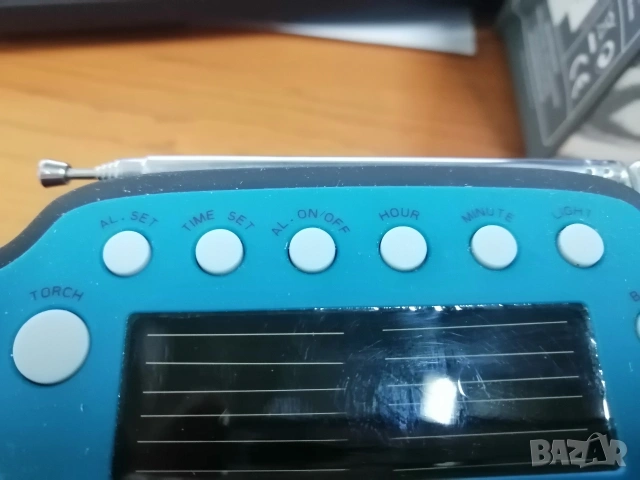 Радиоприемник FM/AM с динамо и соларна батерия. , снимка 5 - Радиокасетофони, транзистори - 53436899