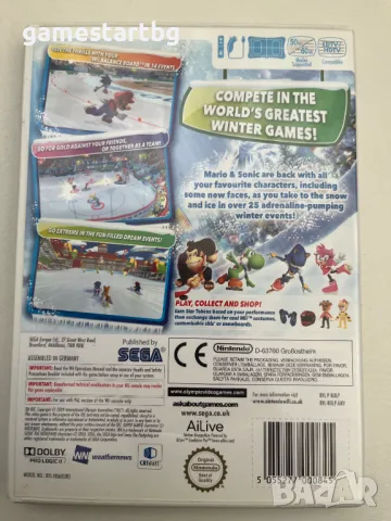 Mario and Sonic At The Olympic Winter Games за Wii, снимка 2 - Игри за Nintendo - 49339682