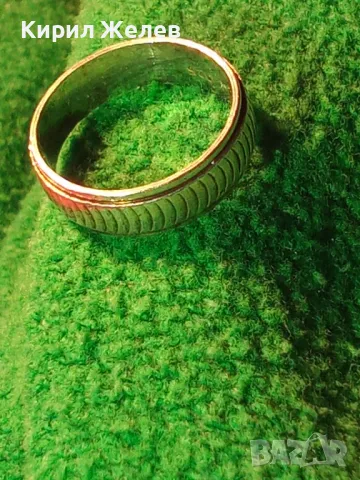 ОРНАМЕНТИРАНА СРЕБЪРНА ХАЛКА ПРЪСТЕН СРЕБРО 925 СТАРА РЪЧНА ИЗРАБОТКА 24350, снимка 11 - Пръстени - 46224422