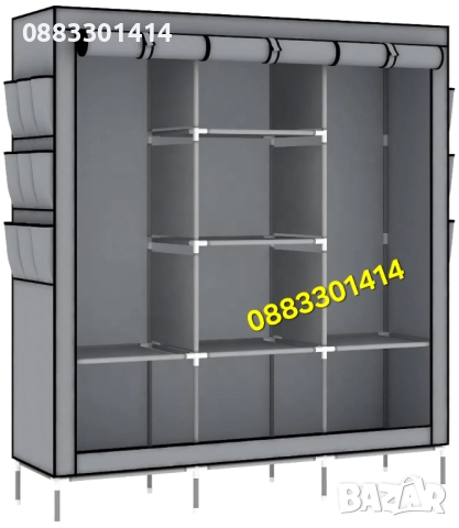 Намаление! Гардероб с цип Трикрилен, снимка 9 - Гардероби - 52026449