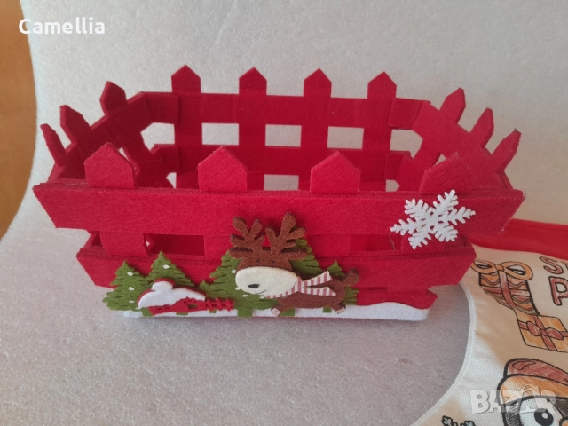 Коледен чорап и кошничка, снимка 3 - Коледни подаръци - 52927354