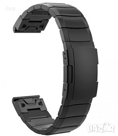 TiMOVO комплект метална каишка за Garmin, сребриста, нова