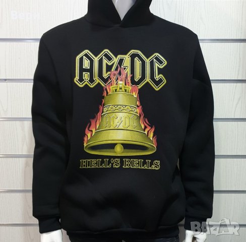 Нов мъжки суичър с дигитален печат АC/DC - HELL'S BELLS, снимка 12 - Суичъри - 27635230