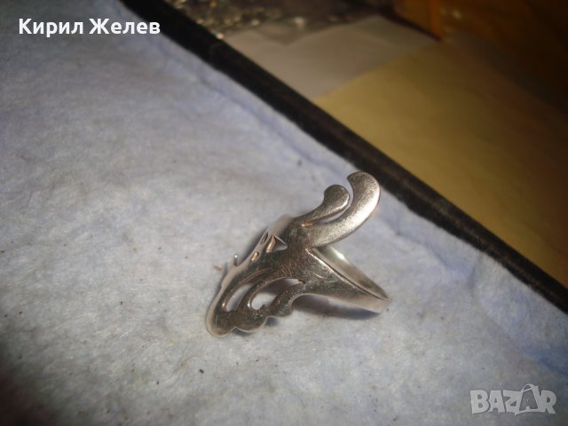 МОДЕН СРЕБЪРЕН АРТ ПРЪСТЕН СРЕБРО 925 ОРИГИНАЛНА МАЙСТОРСКА КРАСИВА БУТИКОВА ИЗРАБОТКА 27539, снимка 7 - Пръстени - 36796699