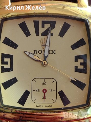 Марков унисекс часовник ROLEX SWISS MADE WATER RESIST с кожена каишка 38134, снимка 4 - Мъжки - 40754768