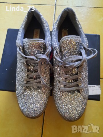 Дам.обувки/маратонки-"BUFFALO"-№40-цвят-сребристи-glitter. Закупени от Италия., снимка 1 - Маратонки - 33633792