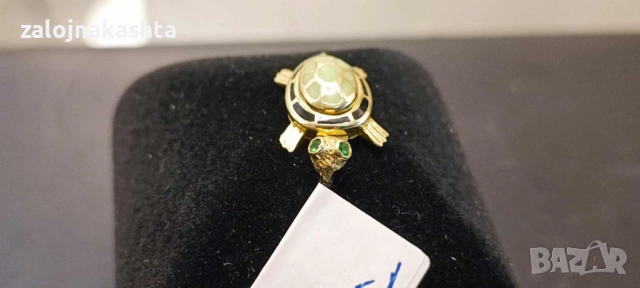 Златна висулка костенурка-2,60гр/14кр, снимка 2 - Колиета, медальони, синджири - 52415917