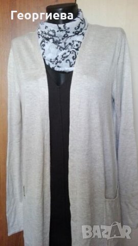 Дълга светло бежова жилетка H&M 🍀S,M🍀 арт.232