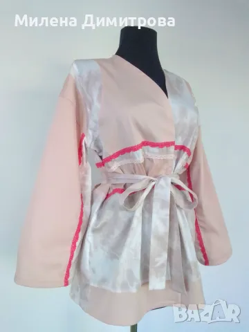 Дамски кимона ръчна изработка , снимка 3 - Сака - 48851828