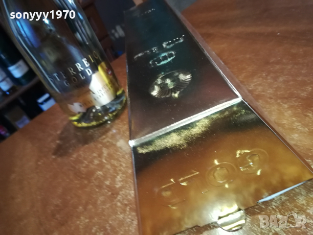 GOLD-КОЛЕКЦИОНЕРСКО ПРАЗНО ШИШЕ ОТ ШАМПАНСКО И КУТИЯ 2003241634, снимка 3 - Колекции - 44861910