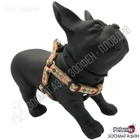 Нагръдник за Куче - XS, S, M, L - 4 размера - Dog Harness A Romb Ivory - Pet Interest, снимка 1 - За кучета - 39011125