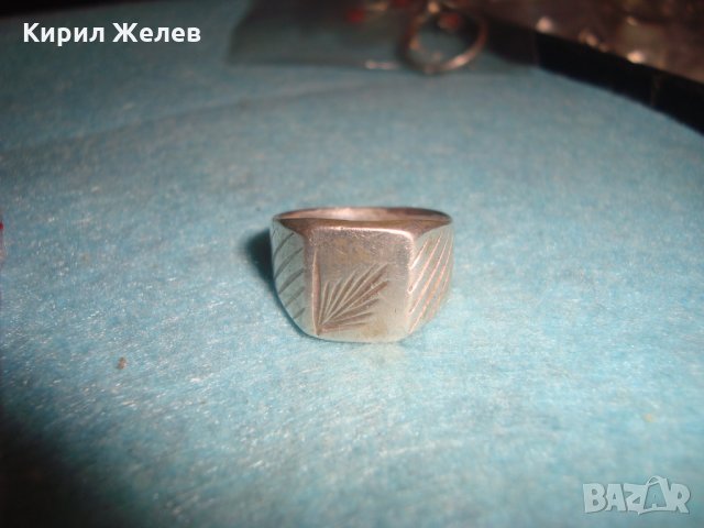 Старинен СРЕБЪРЕН ПРЪСТЕН ВИСОКА ПРОБА СРЕБРО РЪЧНО ОРНАМЕНТИРАН с КАЛЕМ КЛАСИЧЕСКО БИЖУ 26232, снимка 15 - Антикварни и старинни предмети - 34655532