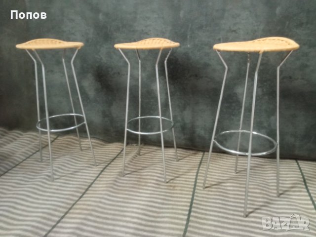 Дизайнерски италиански бар столове, снимка 10 - Столове - 42662085