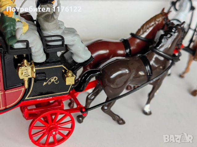 Matchbox MOY YS-39 Passenger Coach & Horses C.1820 Мачбокс Каляска Олдтаймер, 100 лв, снимка 9 - Коли, камиони, мотори, писти - 38940278