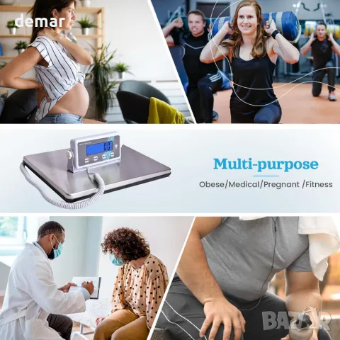 Медицински кантар heninhill за телесно тегло 200 кг, с голям дисплей, снимка 7 - Други стоки за дома - 49482327
