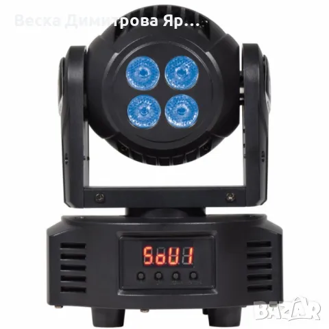 Мини LED 2в1 прожектор с движеща се глава – Компактна мощ за впечатляващо осветление, снимка 2 - Друга електроника - 50428412