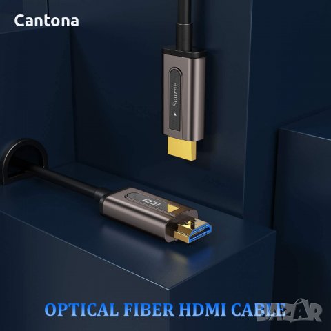 10 метра HDMI оптичен кабел, ICZI 4K@60Hz 4:4:4, HDMI V2.0 Premium High Speed ​​18Gbps за PS4, Xbox , снимка 3 - Кабели и адаптери - 36679678