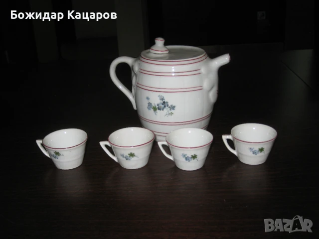 Стар сервиз за греяна ракия, за четири персони. Цена-  12 евро. Пращам по Еконт. , снимка 3 - Сервизи - 50538718