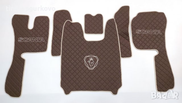 Кожени стелки за SCANIA R 2010-2016 година с три бродирани лога, снимка 3 - Аксесоари и консумативи - 39936844