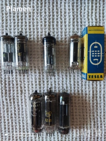 Радиолампи EZ 80,81, 5Ц4М, 5Ц4С, 6Ц5С, 6Х2П, снимка 3 - Други - 51310936