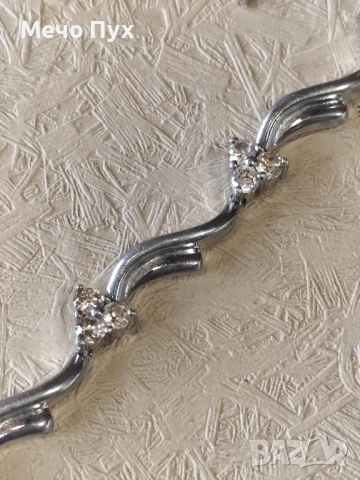 Сребърна гривна (335), снимка 7 - Гривни - 52456247