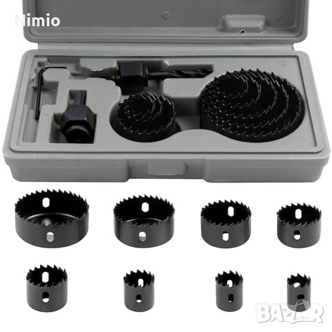 Комплект триони за дупки за дърво, гиспокартон 16 части от 19 mm до 127 mm, снимка 1