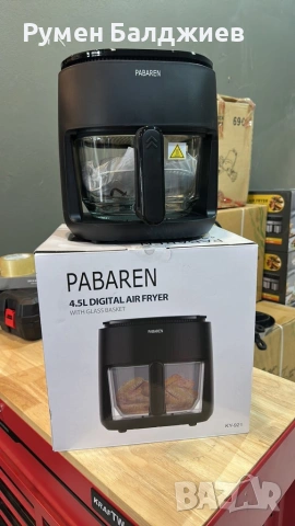 PABAREN 4.5L 1500W Дигитален екран модел от 2025 360 градуса видимост на храната, снимка 2 - Мултикукъри - 53116750