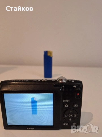 фотоапарат Nikon COOLPIX A100, 20.1 MP, Светло сив, снимка 2 - Фотоапарати - 53146802