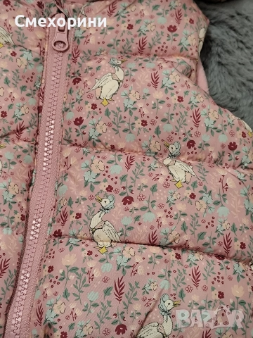 Нова бебешка грейка от Англия за момиченце 3-6 месеца и ръст 62см - 68см, снимка 3 - Бебешки якета и елеци - 52821246