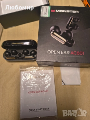 Безжични слушалки Monster Open AC601, кристално чисти разговори, зареждане през USB-C, Bluetooth , снимка 3 - Bluetooth слушалки - 51493793