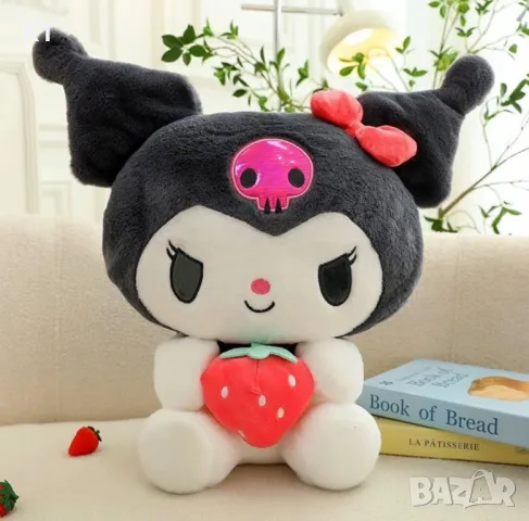 Голяма Плюшена играчка Kuromi 45см, Плюшена играчка Куроми, снимка 1