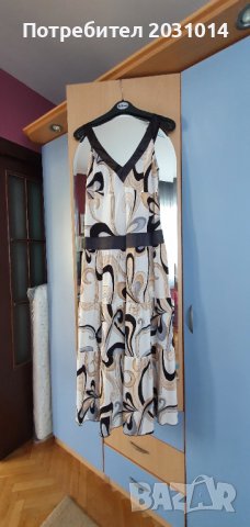 Дълга лятна рокля обличана 2 - 3 пъти, снимка 1