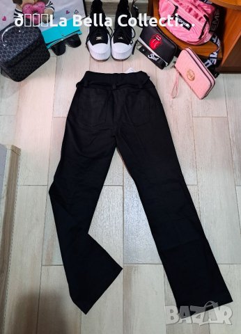 Черен летен панталон широки крачоли , снимка 4 - Панталони - 40671502