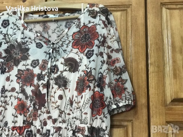 Нова лятна рокля, има голяма еластичност, размер XXL-XXXL, етикета е премахнат, не е носена, снимка 3 - Рокли - 40574099