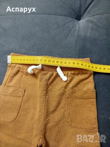 Бебешко памучно анцужено долнище с връзки за деца 6-9 месеца., снимка 6 - Бодита за бебе - 43243691