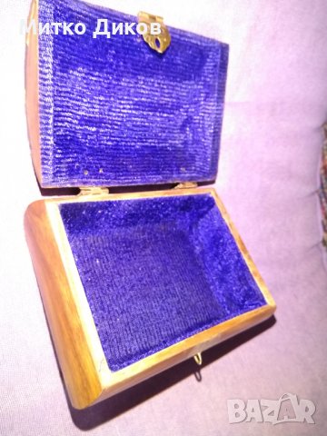 Дървена кутия ръчна изработка за бижута с орнаменти нова 105х80х52мм, снимка 7 - Декорация за дома - 39712021