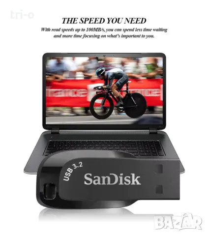 SanDisk CZ410 USB 3.2 флаш устройство 32GB, снимка 5 - USB Flash памети - 50321244