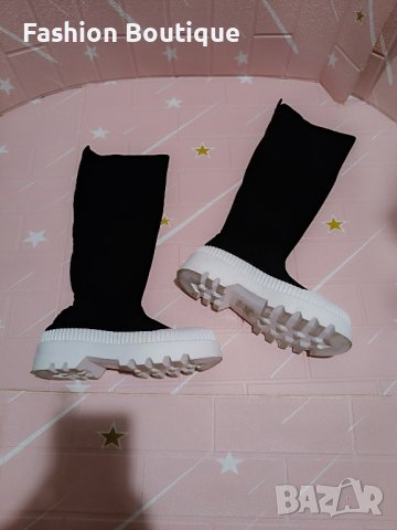 Дамски високи ботуши тип чорап , снимка 6 - Дамски ботуши - 43330349