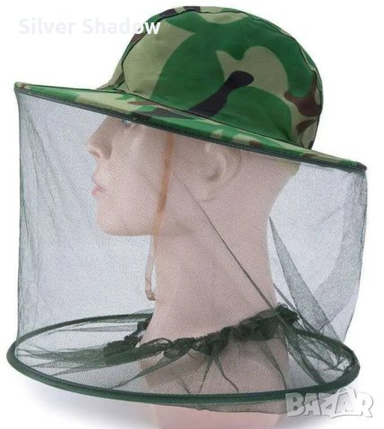 Нова защитна шапка с мрежа за пчелари и рибари, снимка 2 - За пчели - 43023157